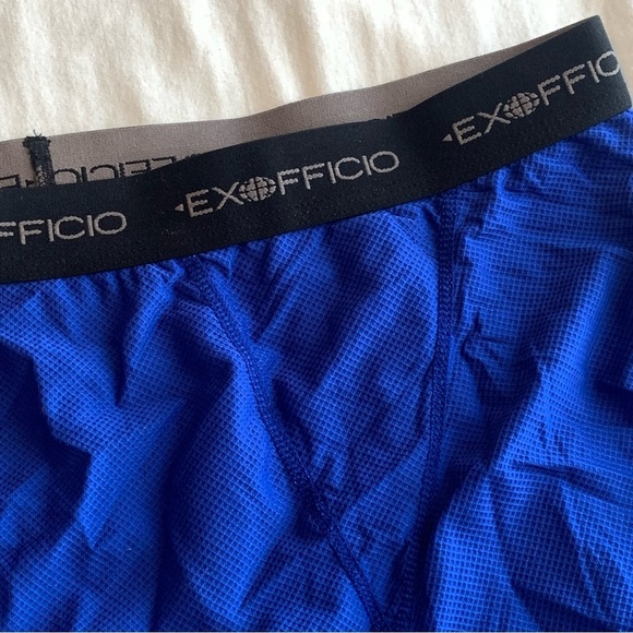 Men’s Exofficio Boxer Brief Underwear Blue XL - Picture 3 of 6